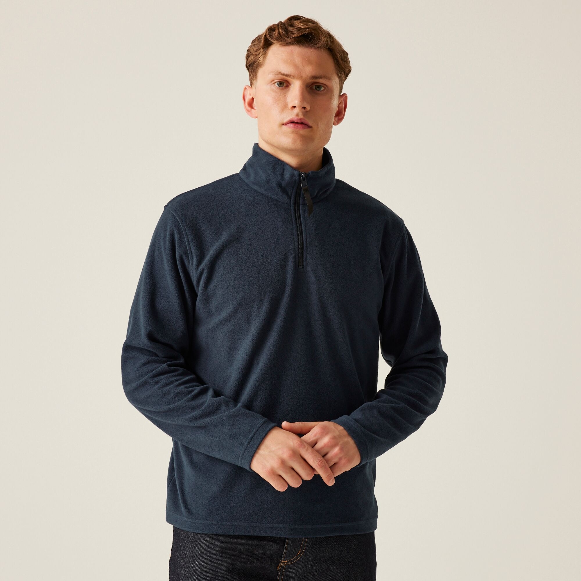 Regatta Professional Męski polar z suwakiem Micro Granatowy