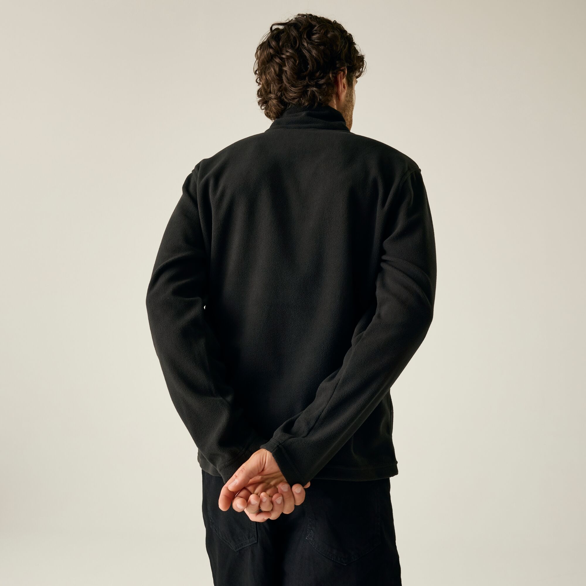 Regatta Professional Męski polar z suwakiem Micro Czarny