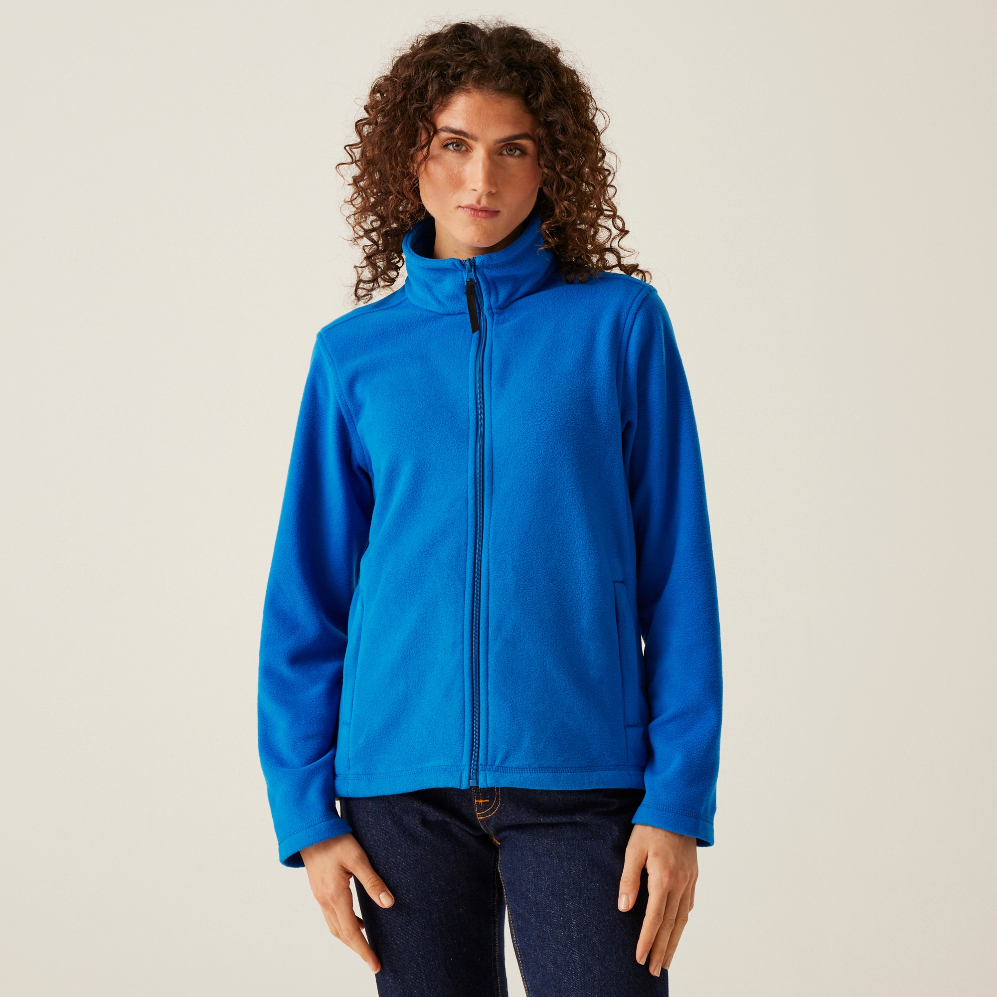 Regatta Professional   Damski polar z suwakiem Micro Niebieski