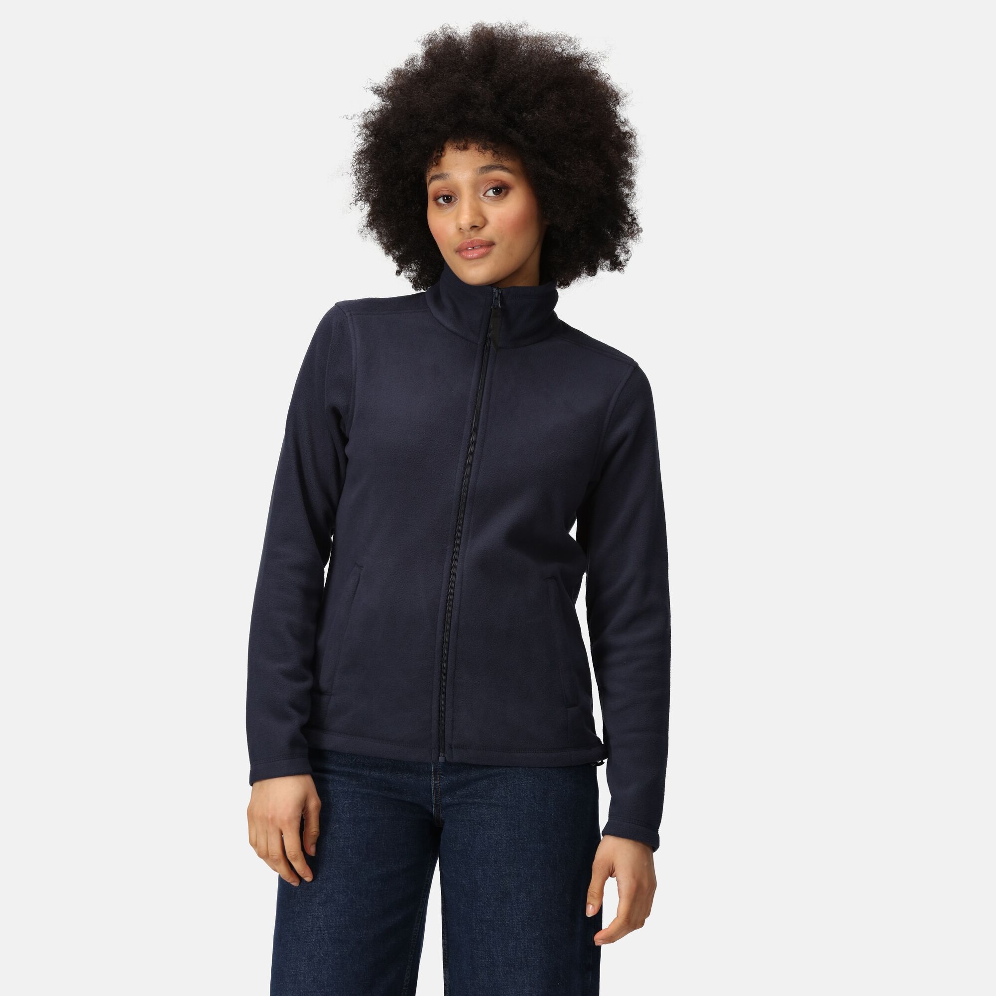 Regatta Professional Damski Polar z Suwakiem Micro Granatowy, Rozmiar: 38