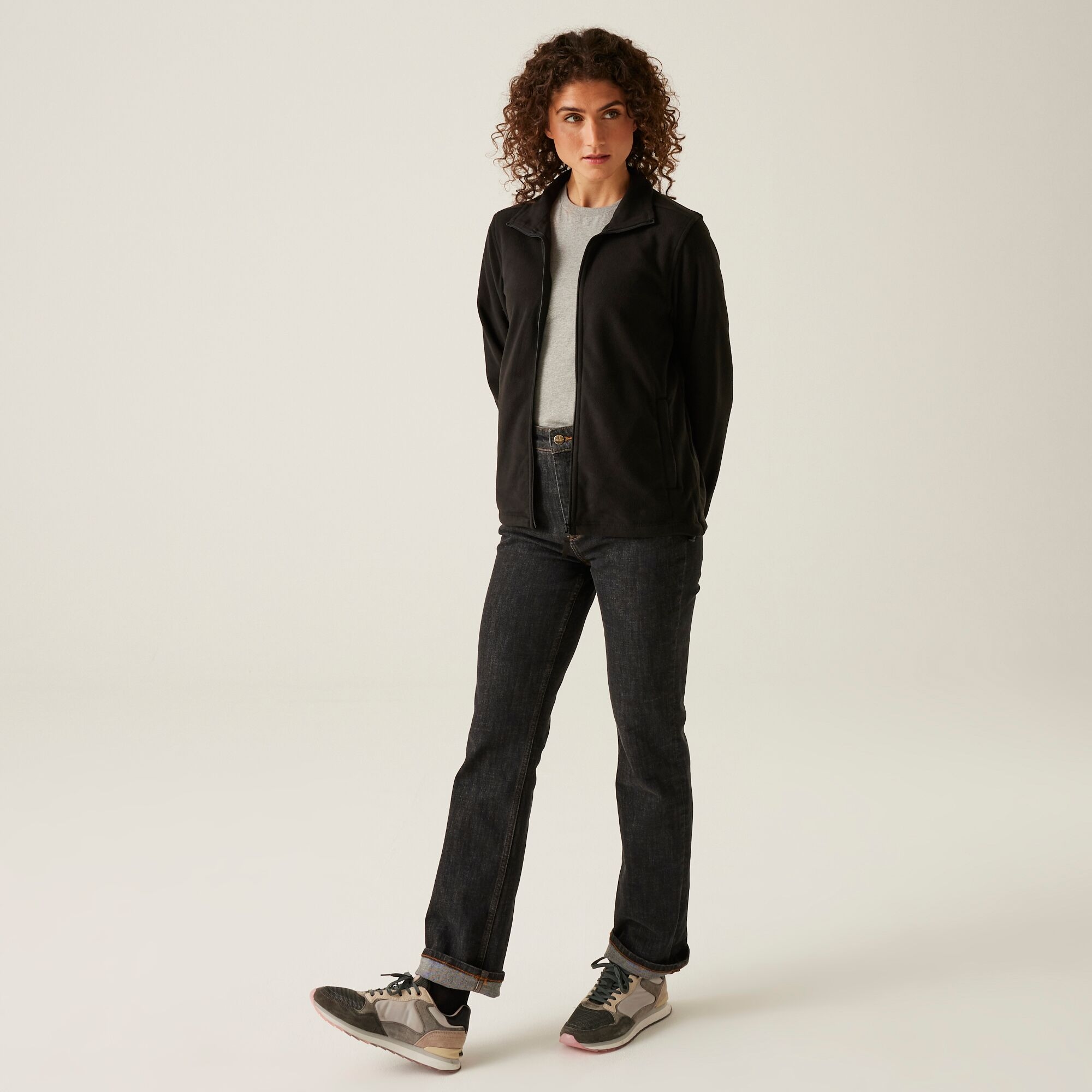 Regatta Professional Regatta Professional Damski polar z suwakiem Micro Czarny