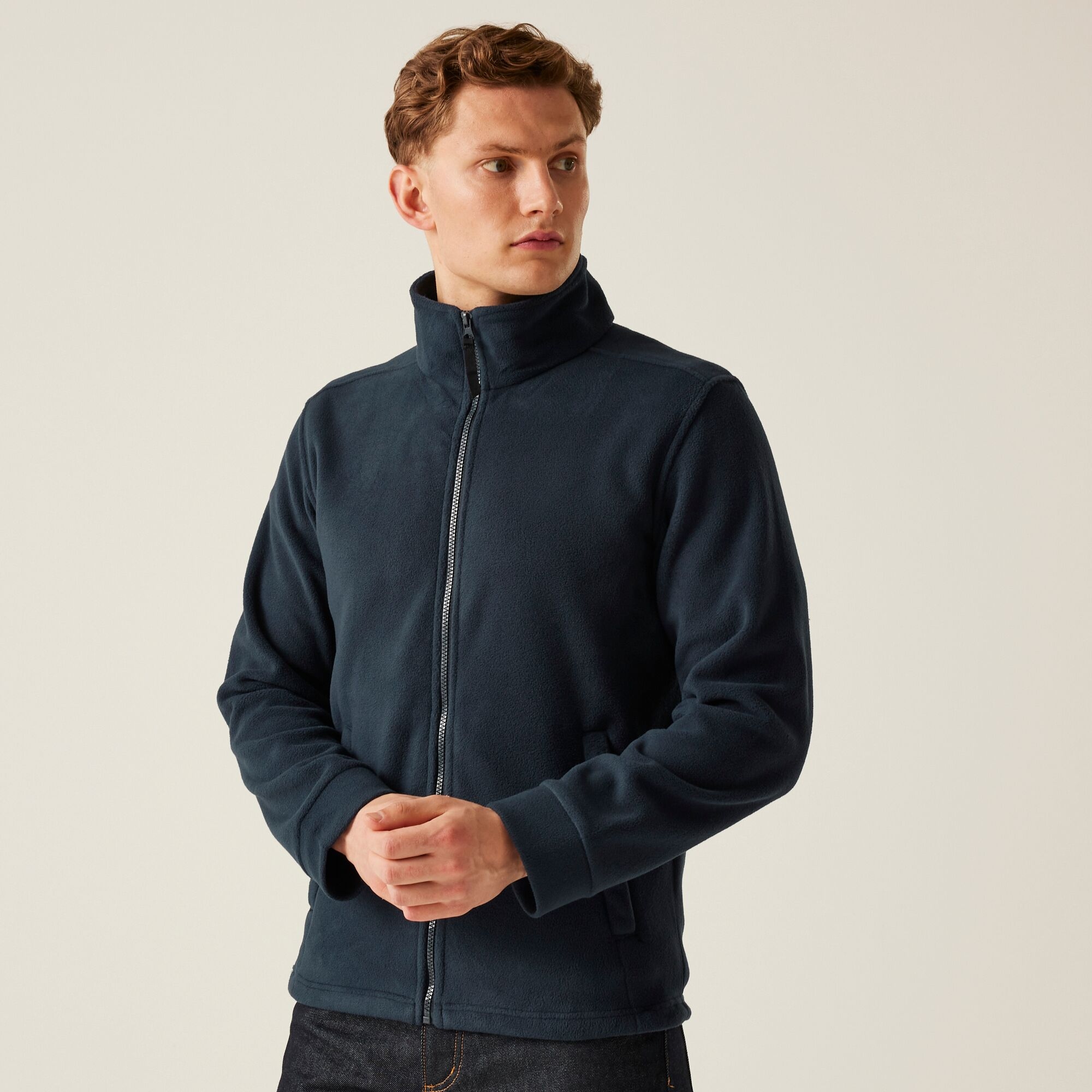 Regatta Professional Męski Polar z Suwakiem Classic Granatowy, Rozmiar: XXXL