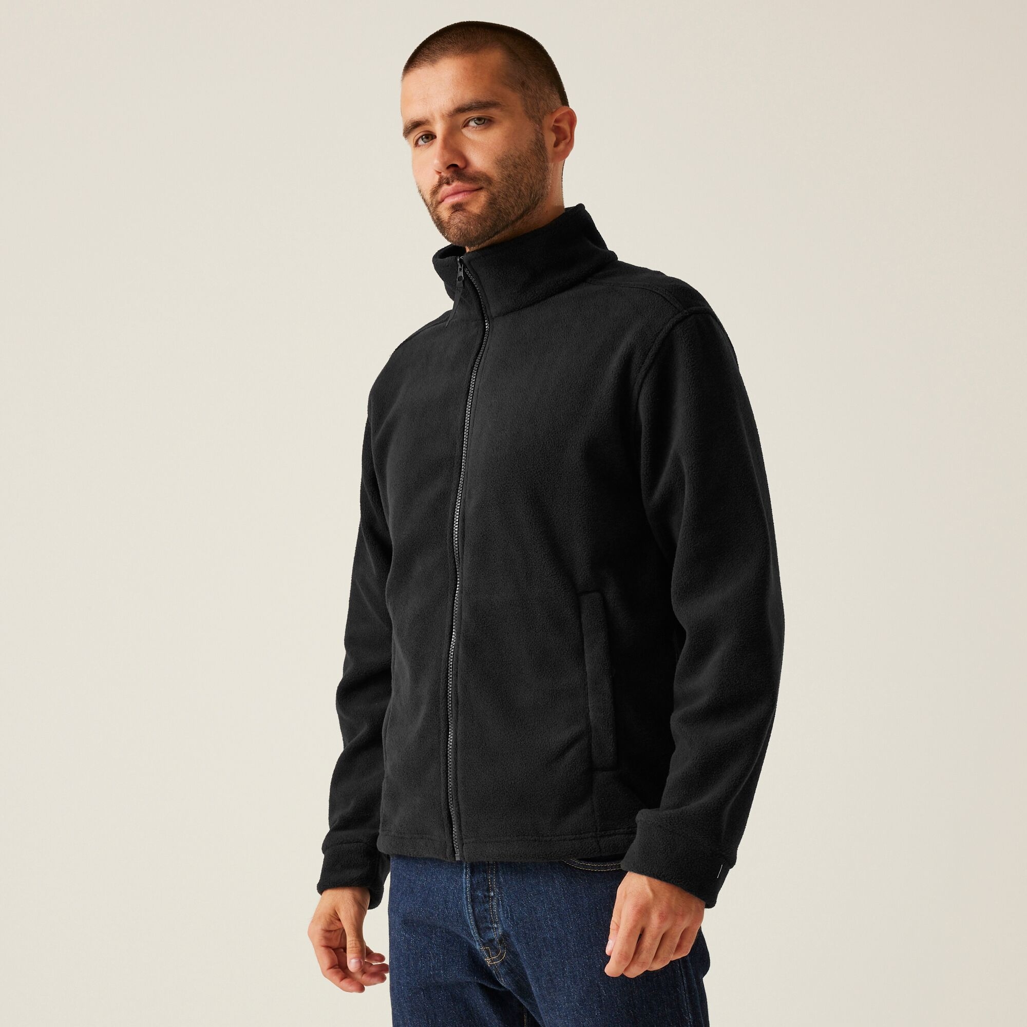 Regatta Professional Męski polar z suwakiem Thor 35 Czarny