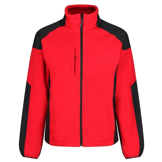 Men's Broadstone Wind Resistant Full Zip Fleece Classic Red