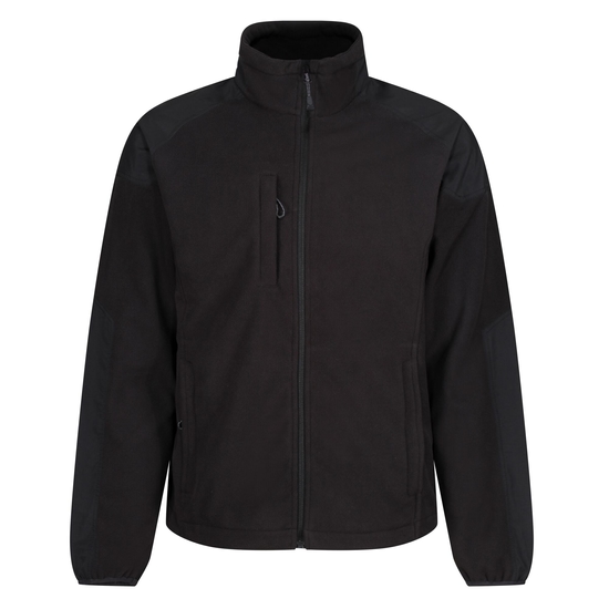 Men's Broadstone Wind Resistant Full Zip Fleece Black