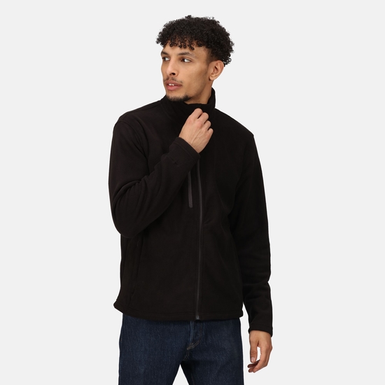 Men's Honestly Made Recycled Fleece Jacket Black