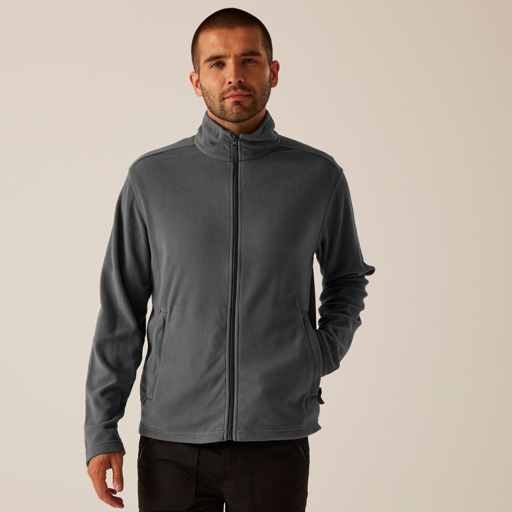 Regatta Professional Męski polar z suwakiem Classic Szary