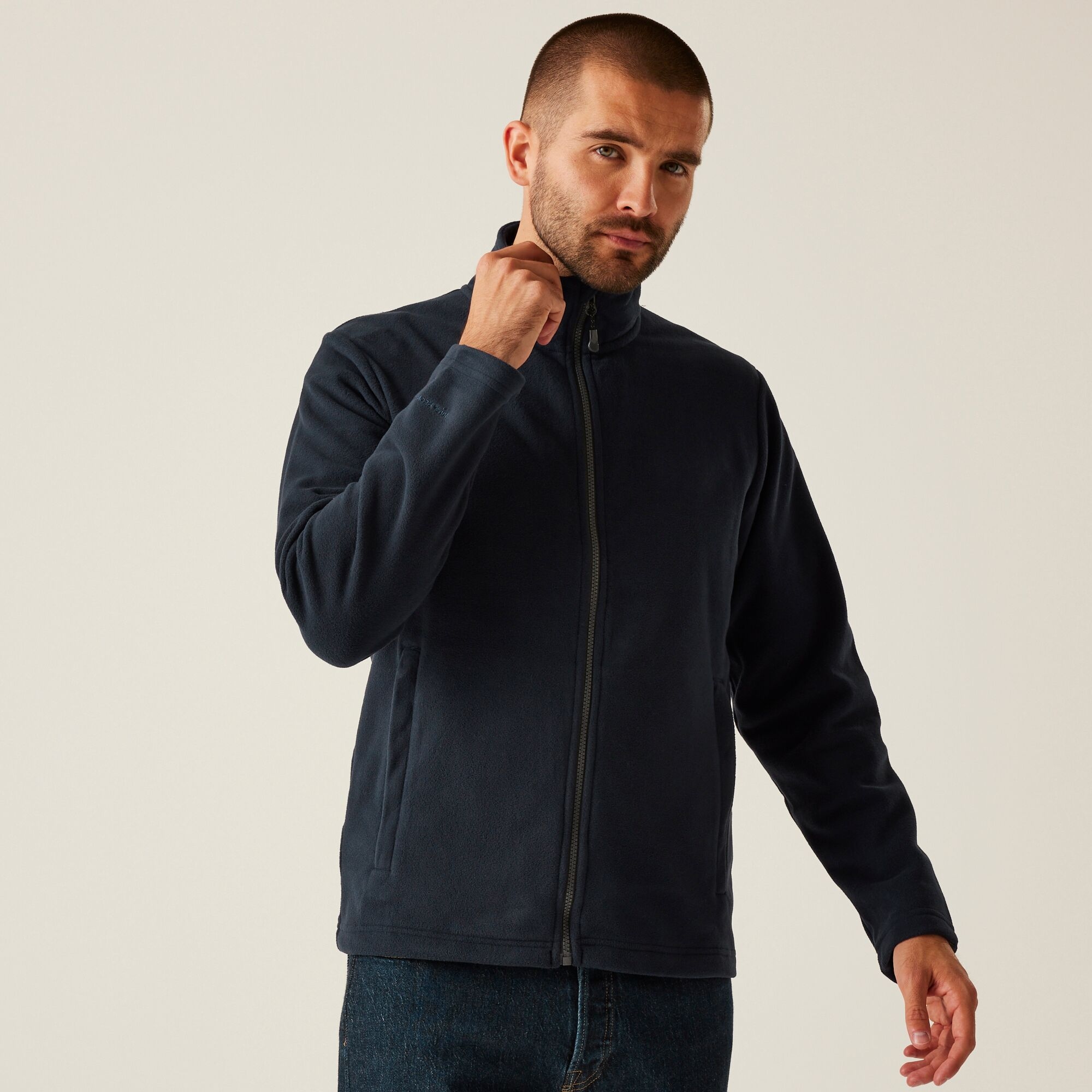 Regatta Professional Men's Honestly Made Full Zip Fleece - Navy / L - Image 5