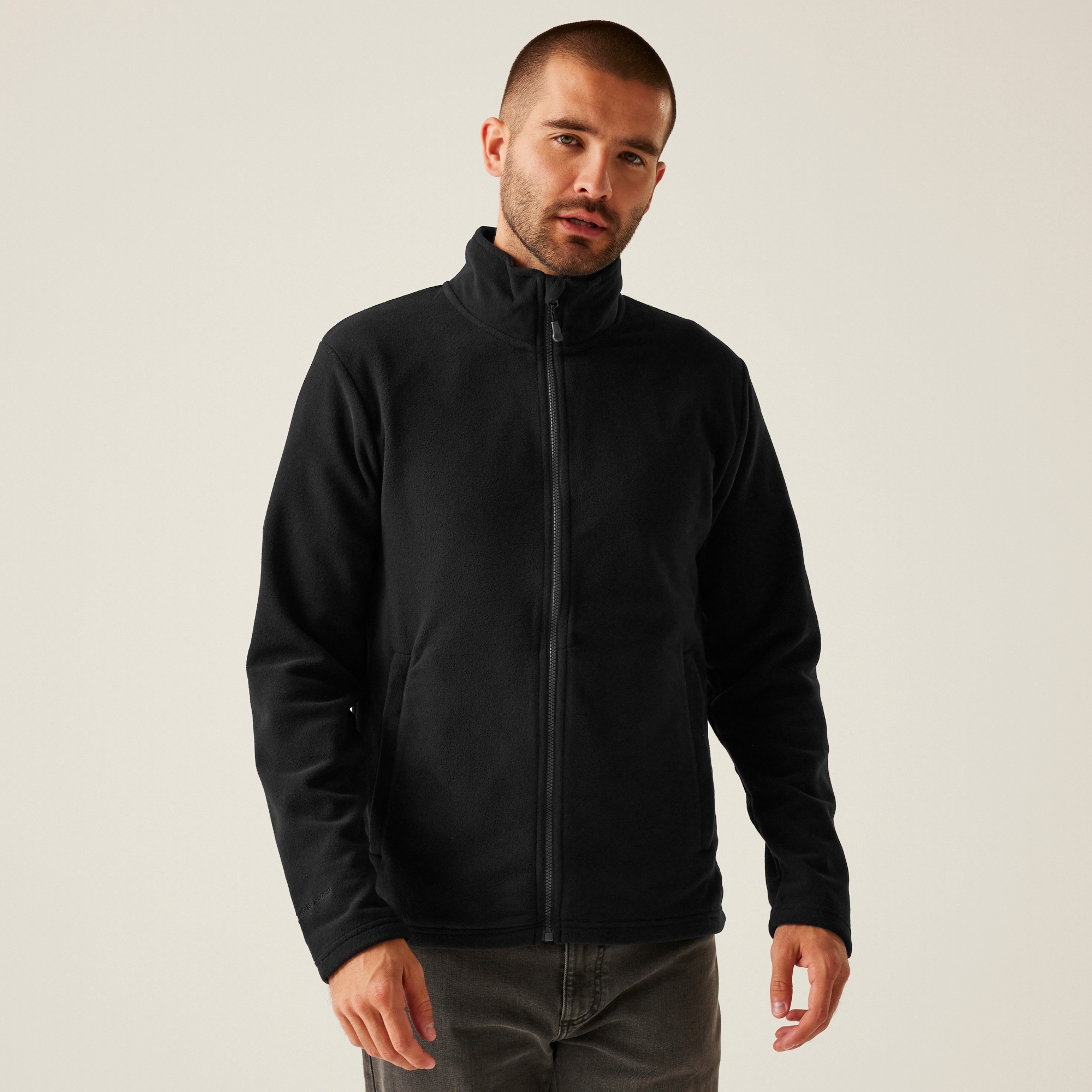 Regatta Professional Męski polar z suwakiem Honestly Made Czarny