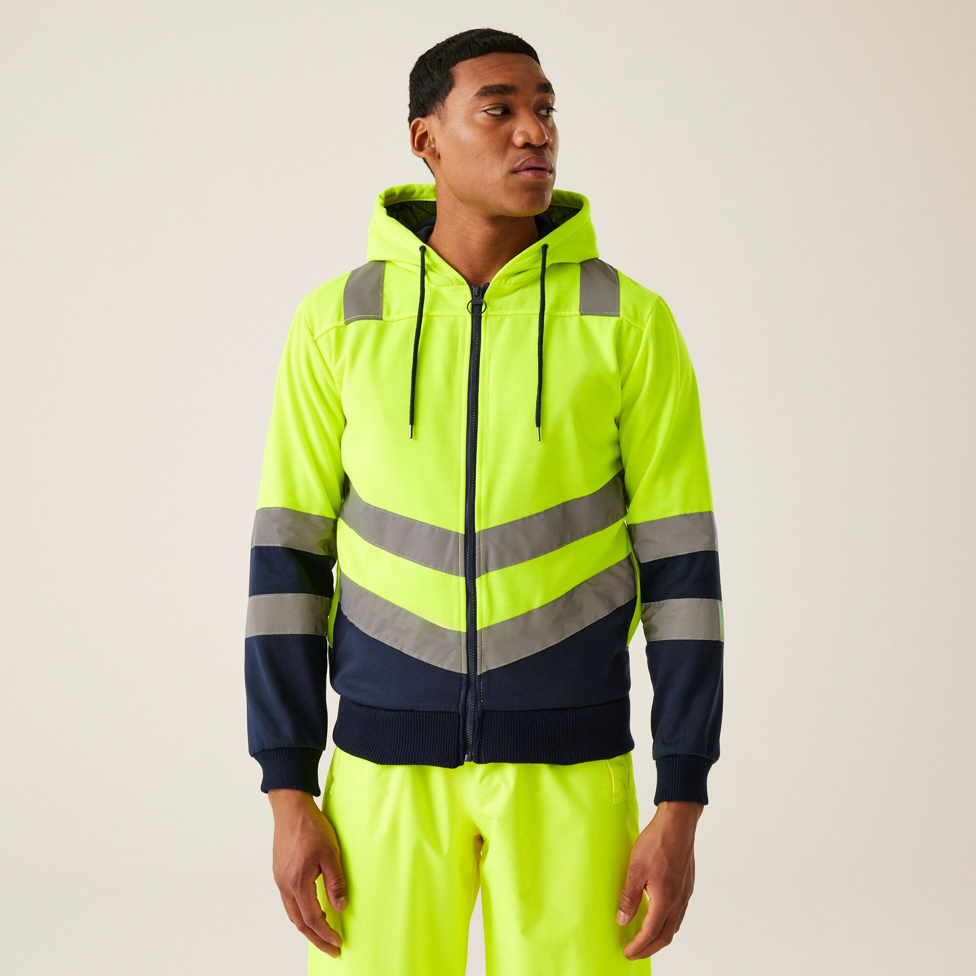 Regatta Professional Hi-Vis Pro Hoodie Size: Xxl Men's Yellow