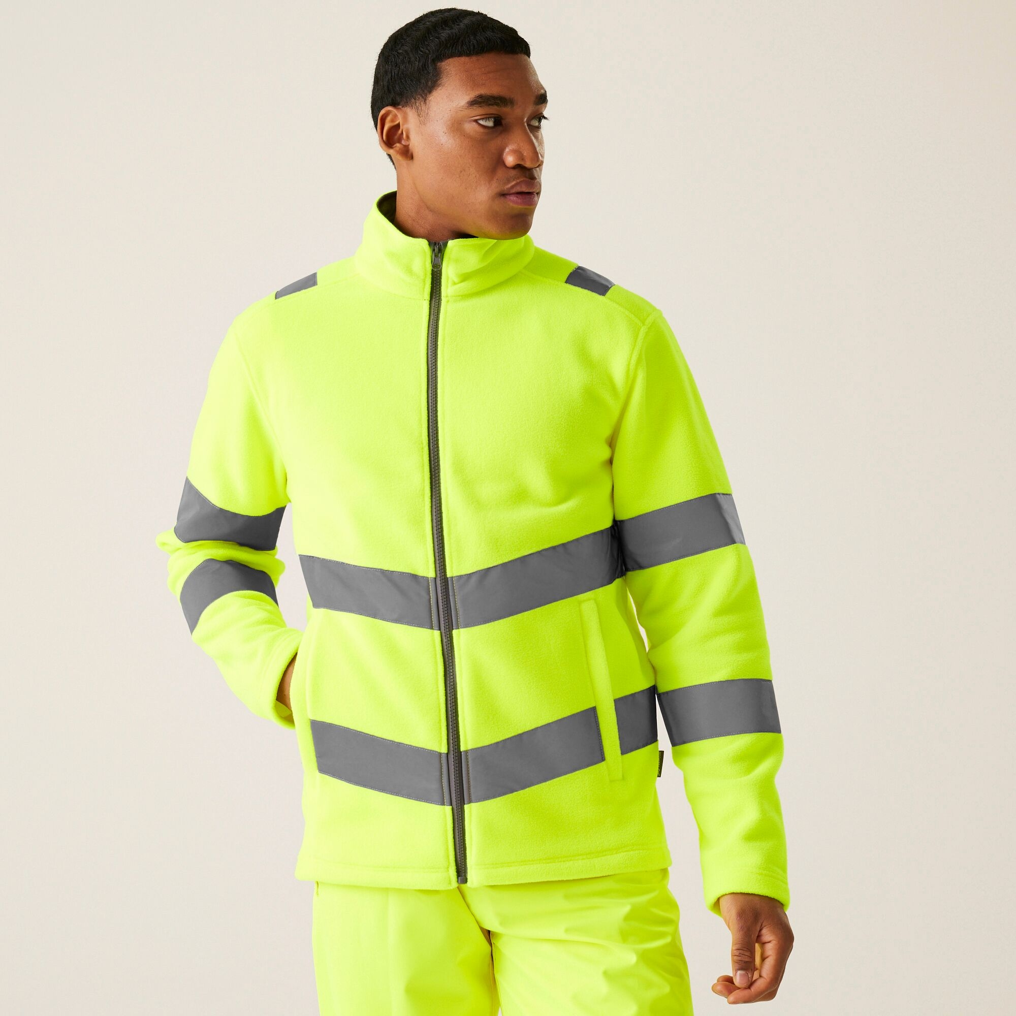 Regatta Professional Men's Hi-Vis Pro Contract Thor Fleece Yellow