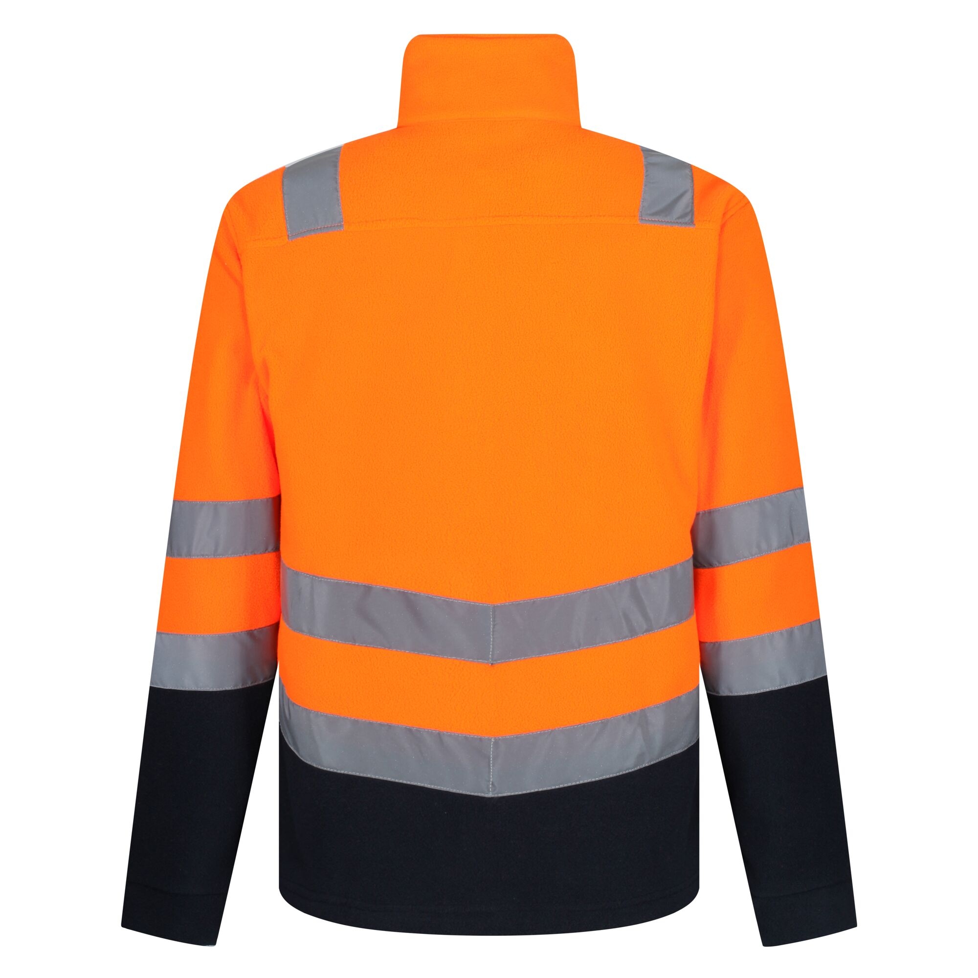 Regatta Professional Męski polar odblaskowy z suwakiem Pro HiVis Pomarańczowo-granatowy