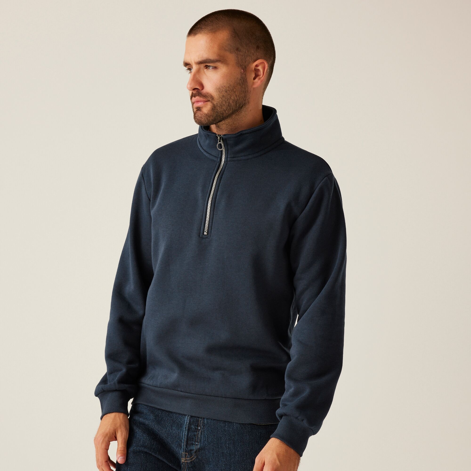 Regatta Professional Pro Quarter Zip Sweatshirt Size: Xs Men's Blue