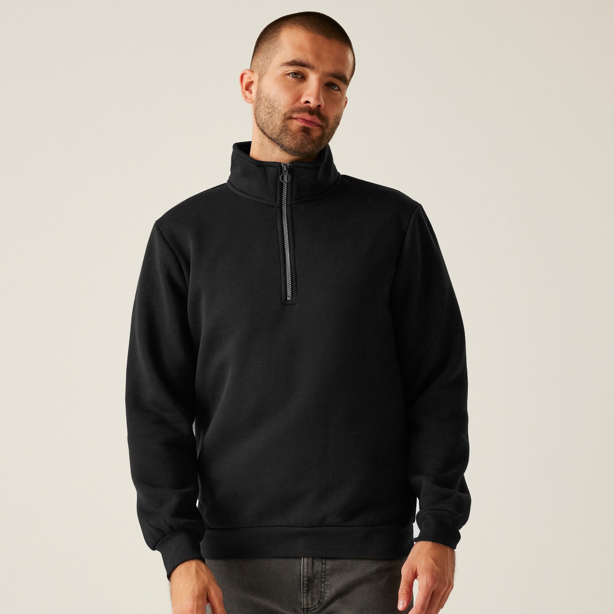 Regatta Professional Pro Quarter Zip Sweatshirt Size: Xs Men's Black