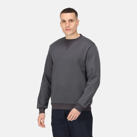 Men's Pro Crewneck Sweatshirt Seal Grey