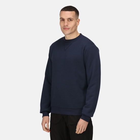 Pro Sweatshirt mit Rundhalsausschnitt für Herren Blau