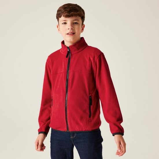 Kids' Full Zip Micro Fleece Classic Red