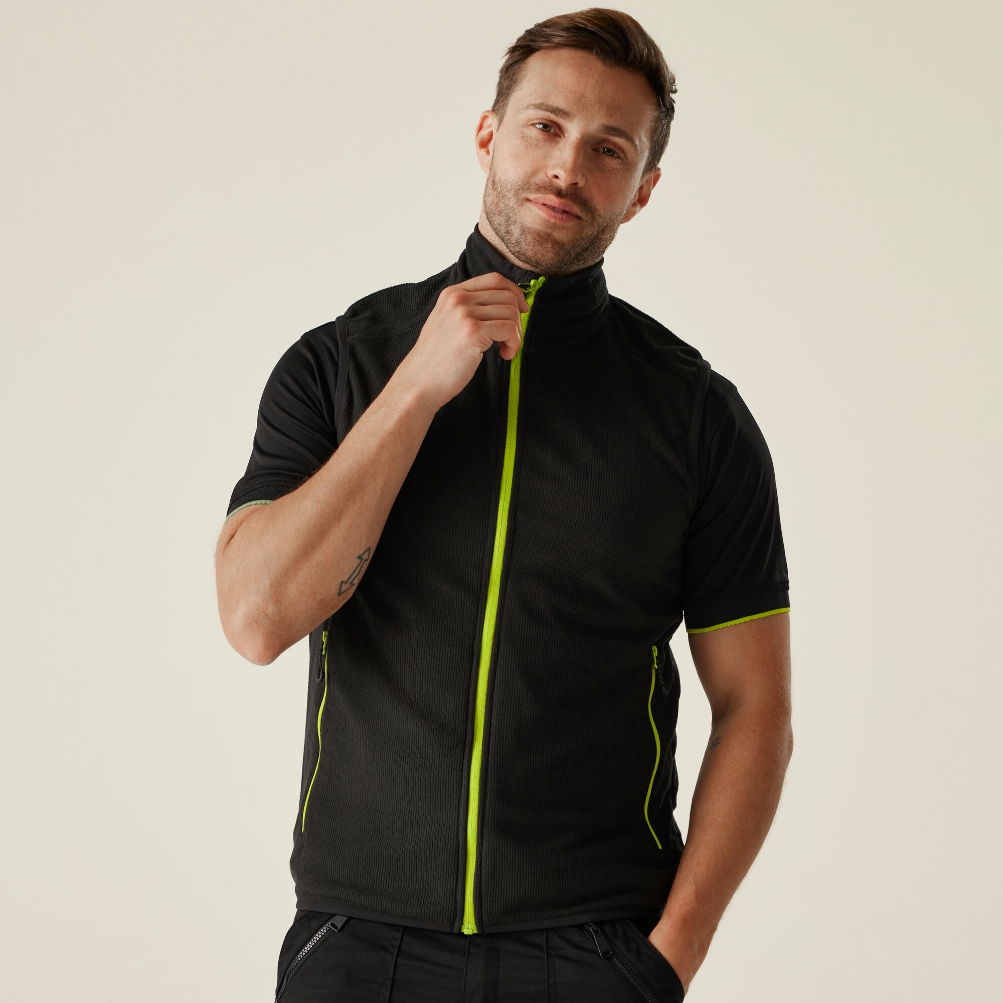 Regatta Professional Navigate Fleece Gilet Size: Xl Men's Black