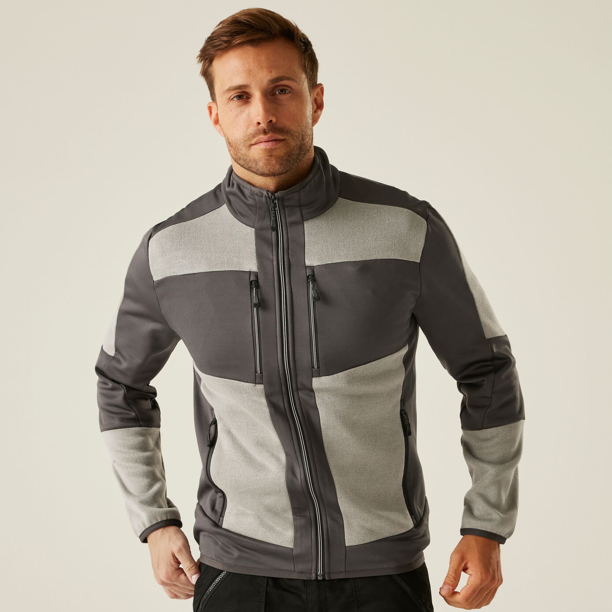 Regatta Professional Men's E-Volve Stretch Midlayer - Grey Extra Small