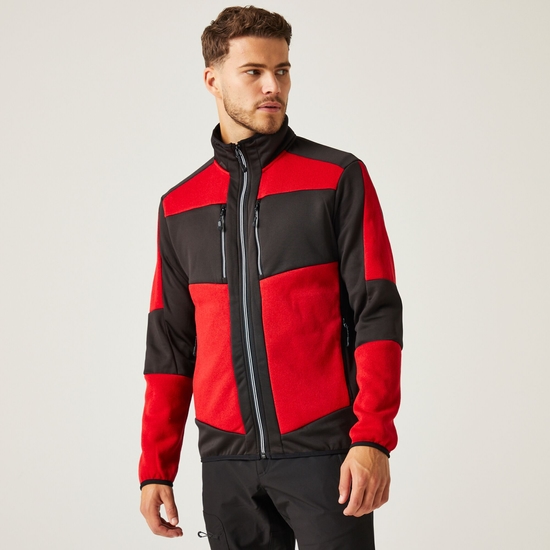 Men's E-Volve Stretch Midlayer  Classic Red Black