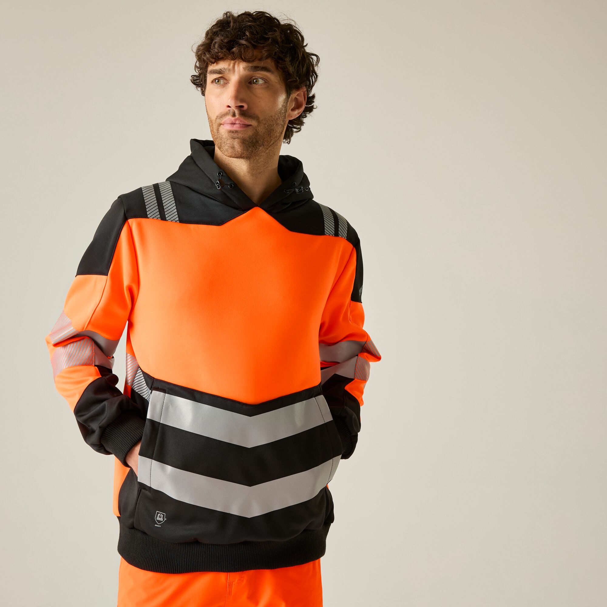 Regatta Professional Men's Hi-Vis X Pro Hoodie Class 2 - Orange 4XL