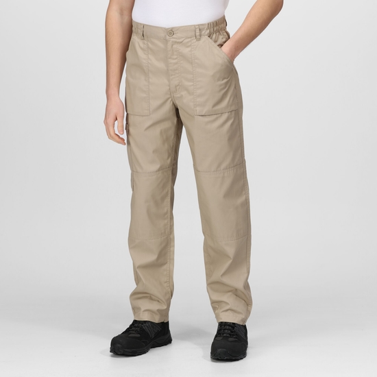 Pantalon Homme Action avec multiples poches de rangement crème
