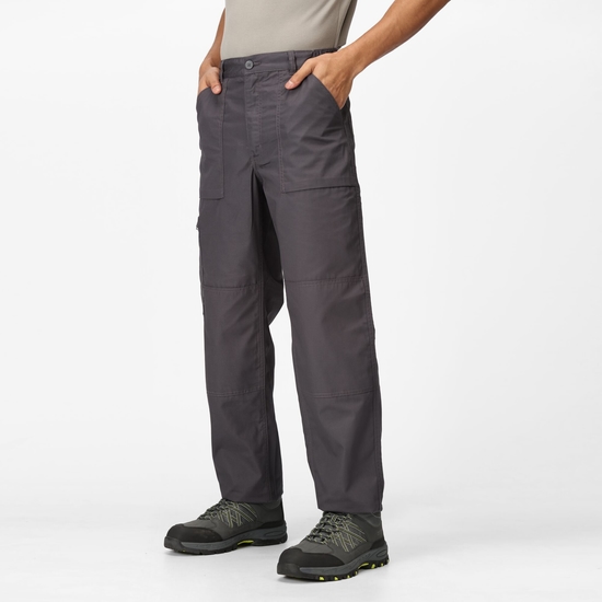 Men's Multi Pocket Action Trousers Dark Grey