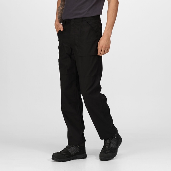 Pantalon doublé Homme Action avec multiples poches de rangement Noir