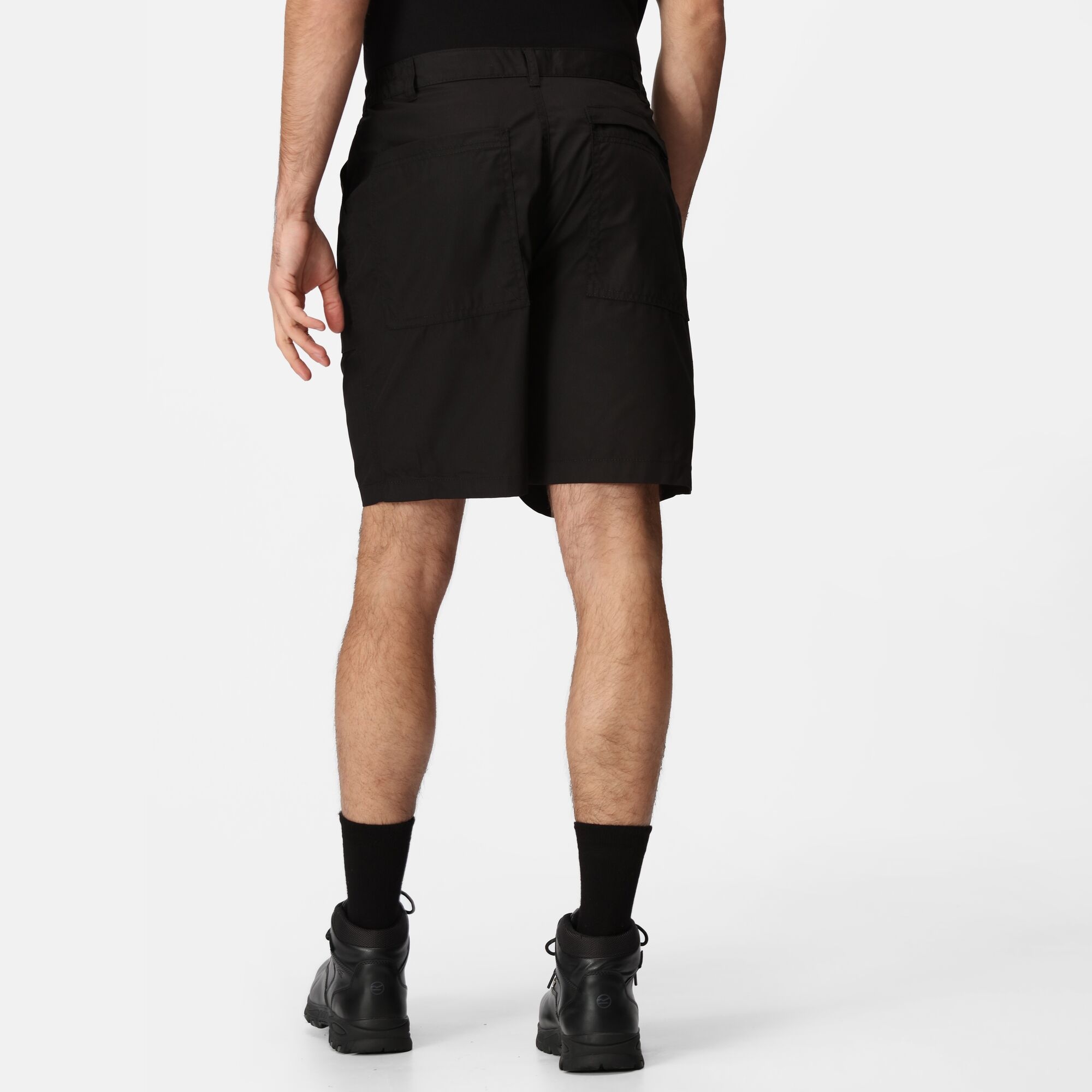 Regatta Professional Men's Water Repellent Multi Pocket Action Shorts Black, Size: 46