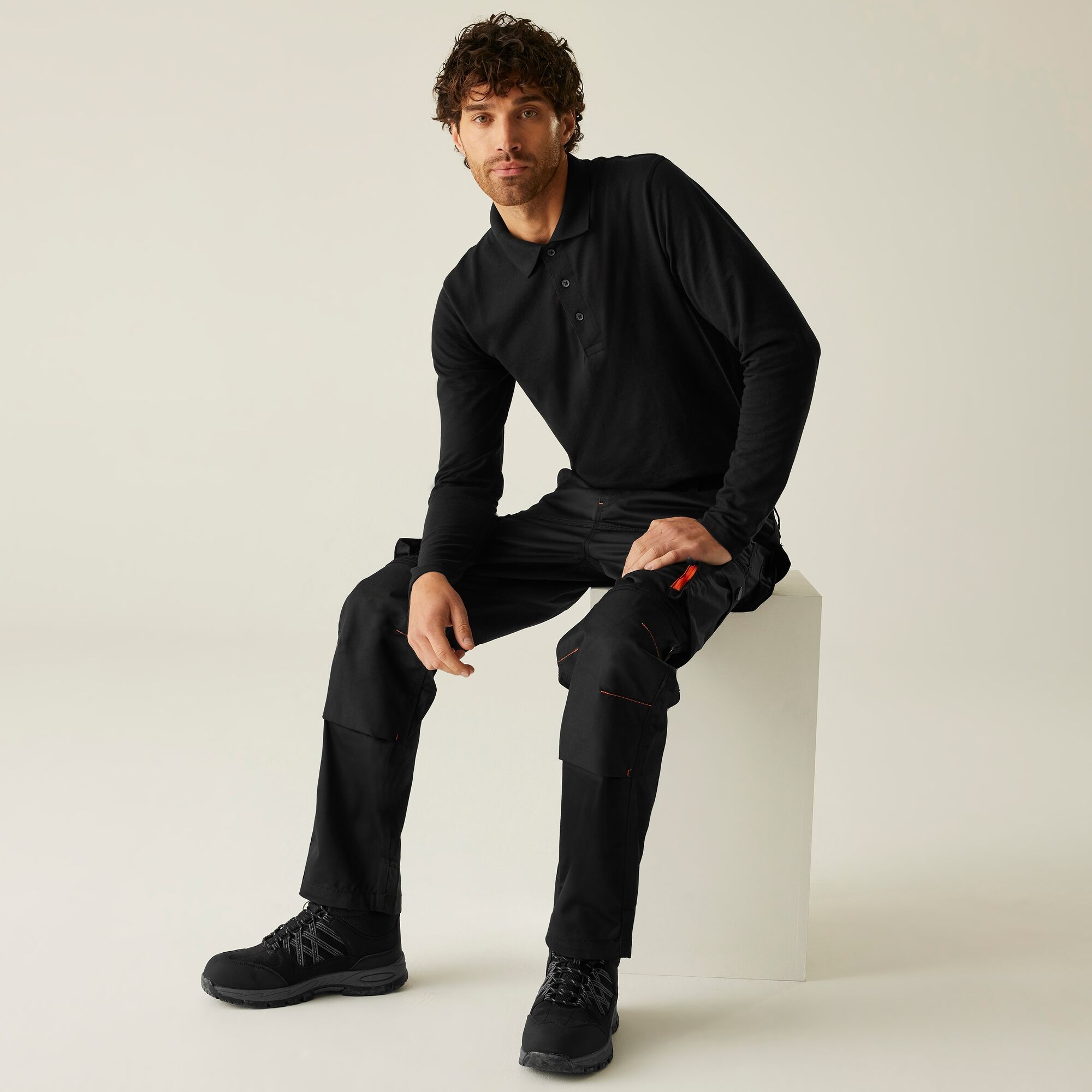 Regatta Professional Men's Heroic Cargo Work Trousers - Black Size 34 R