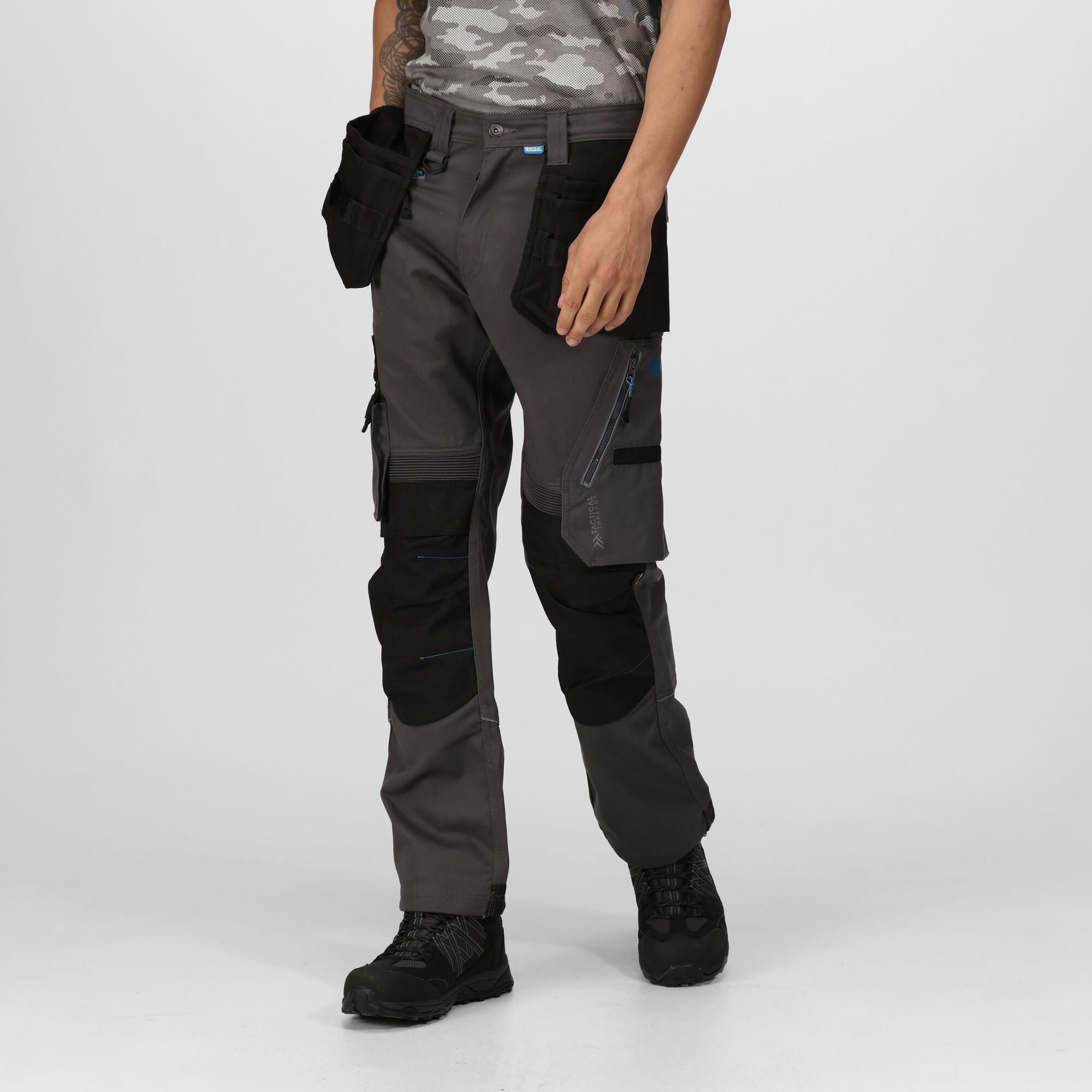Regatta Professional Execute Holster Work Trousers Size: 38 R Men's Grey