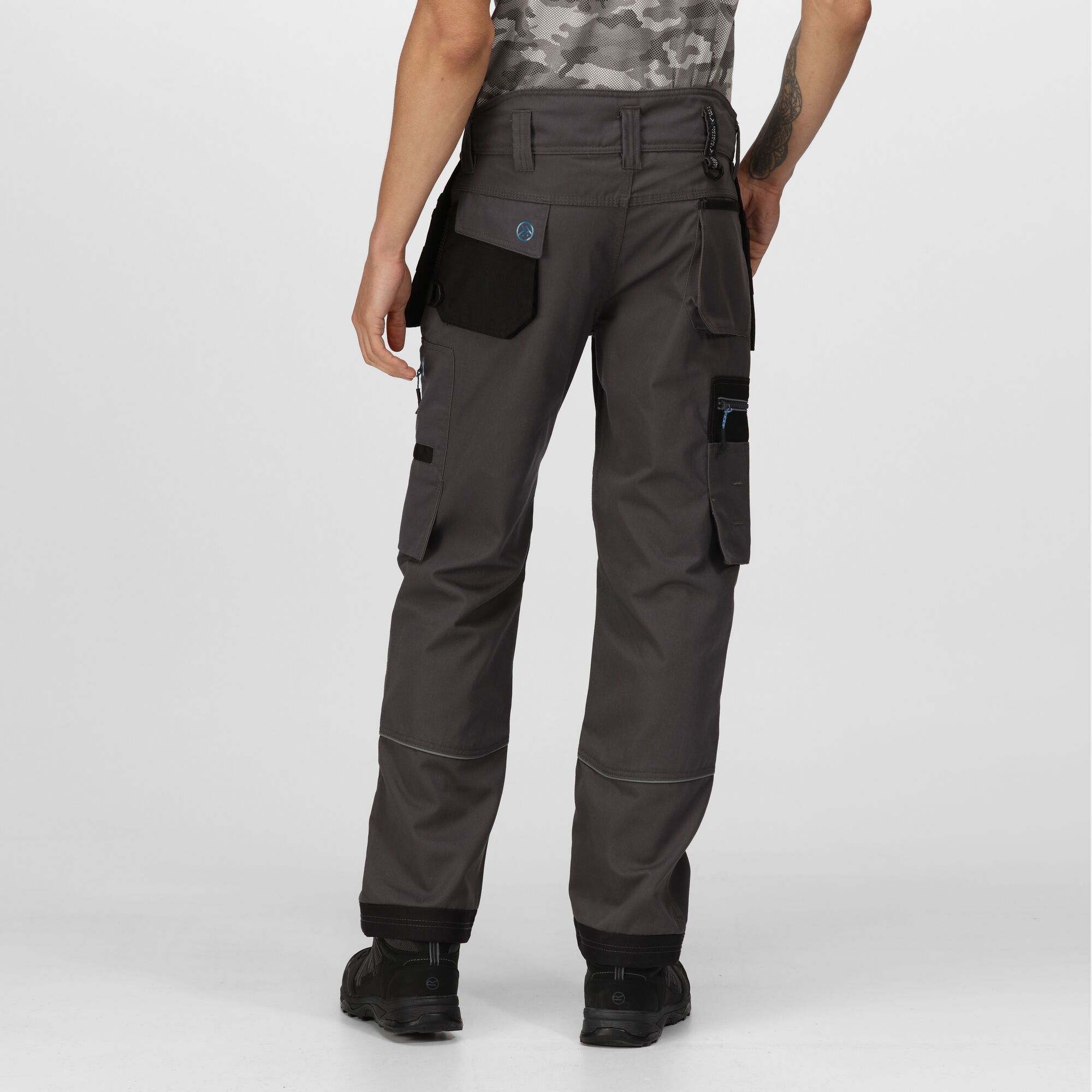 Regatta Professional Men's Durable Execute Holster Work Trousers Iron, Size: 34 R