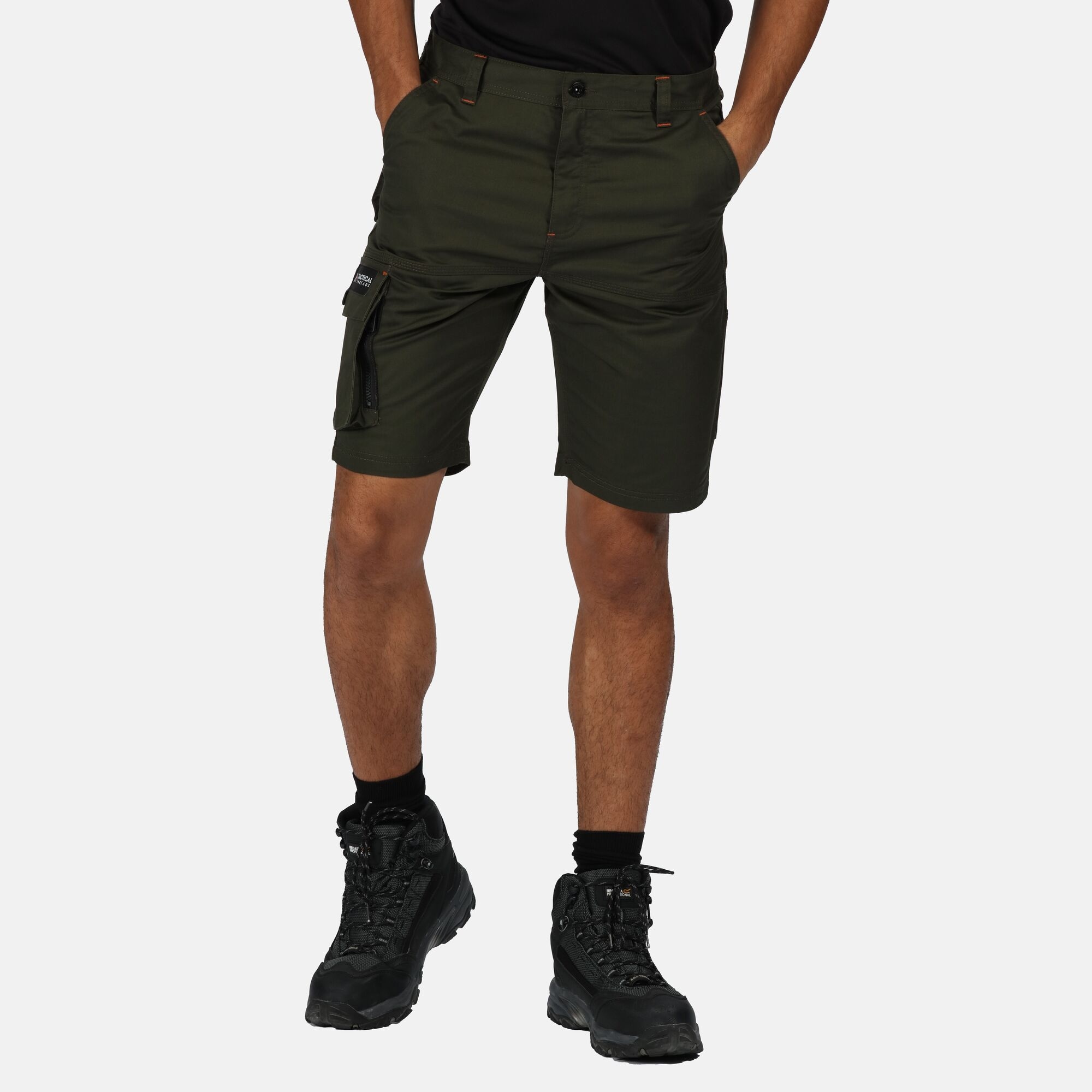 Regatta Professional Męskie Szorty Cargo Heroic Regatta Professional Ciemne Khaki, Rozmiar: 40