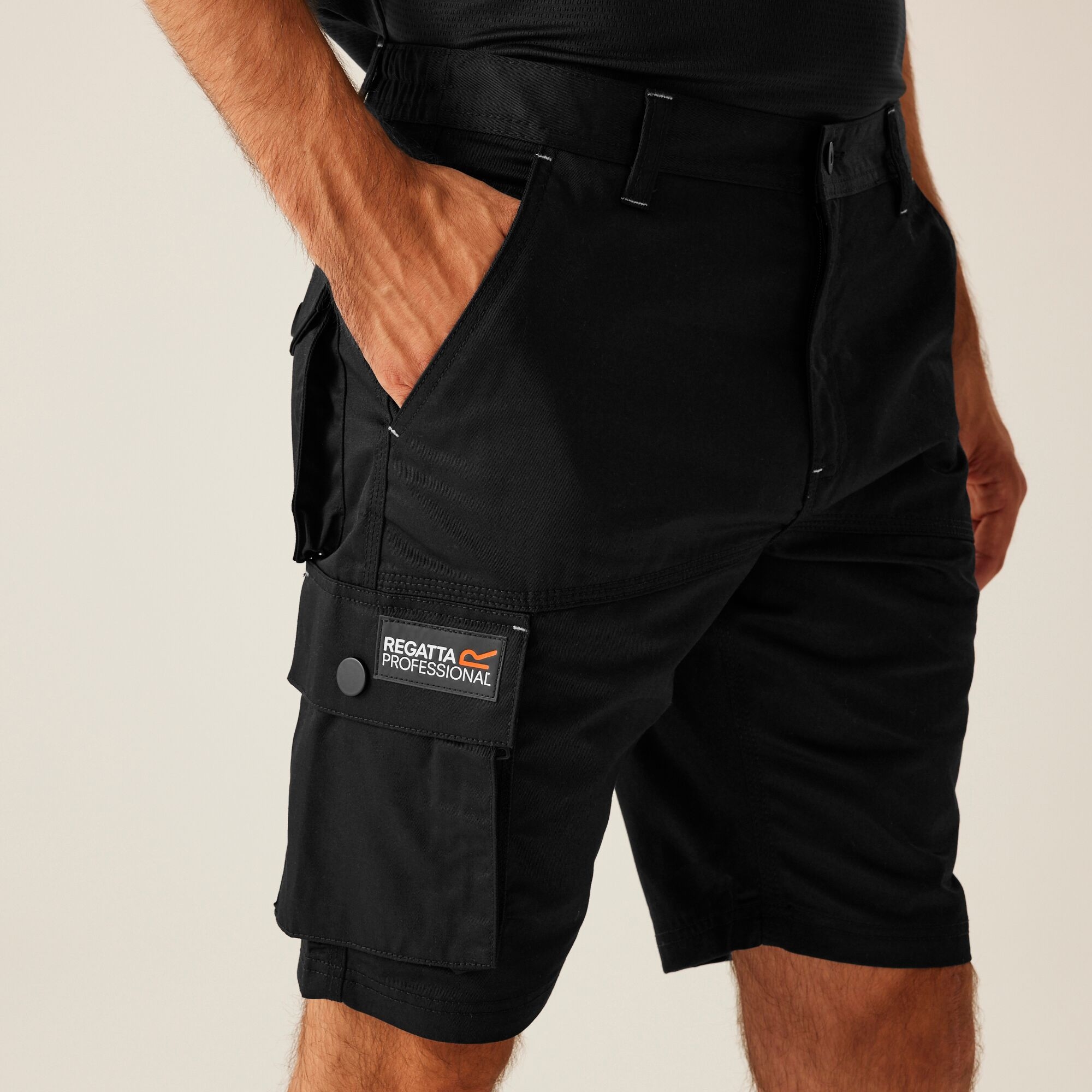 Regatta Professional Heroic Cargo Shorts Size: 34 Men's Black