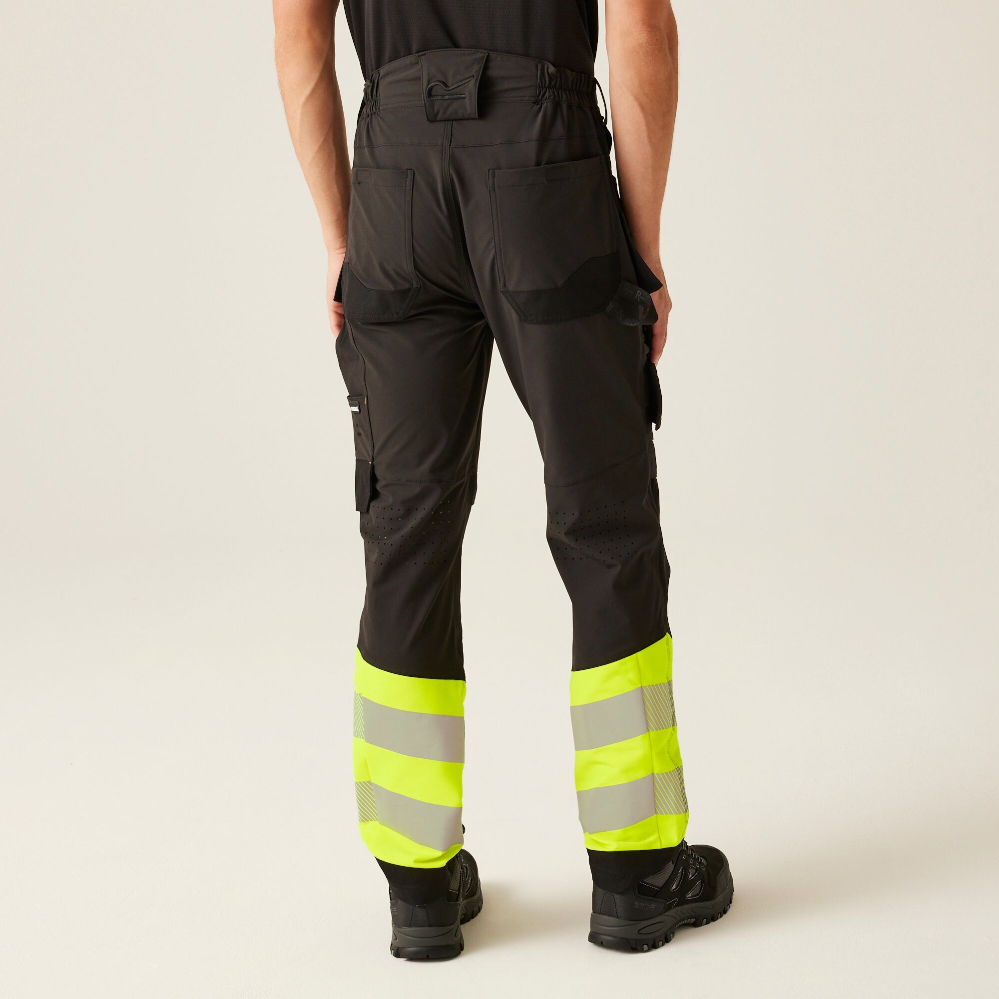 Regatta Men's Black Hi-Vis X-Pro Stretch Holster Trousers - Clas in Size 30, Sports Direct - Image 5