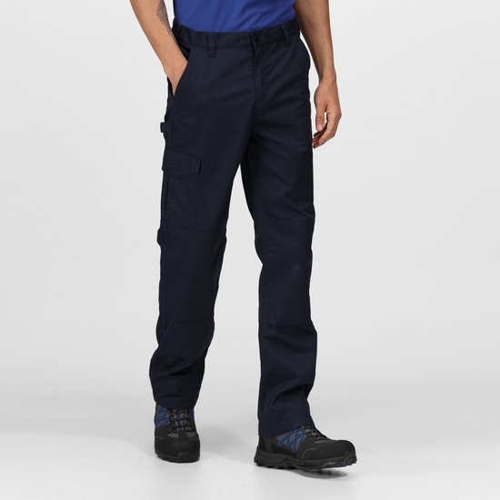 Pantalon technique Professional Homme Pro Cargo avec multiples poches de rangement Bleu