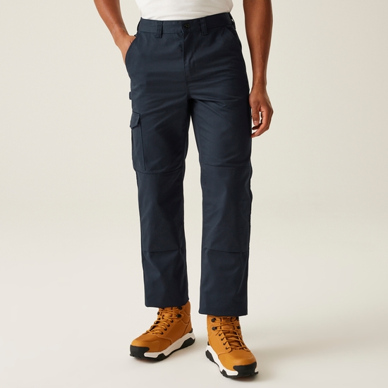 Men's Cargo Work Trousers Navy