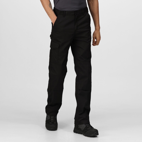 Pantalon technique Professional Homme Pro Cargo avec multiples poches de rangement Noir