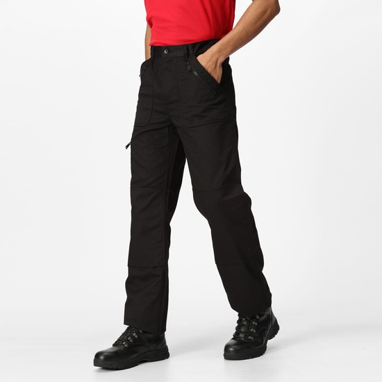 Pantalon technique Professional Homme Action avec multiples poches de rangement Noir