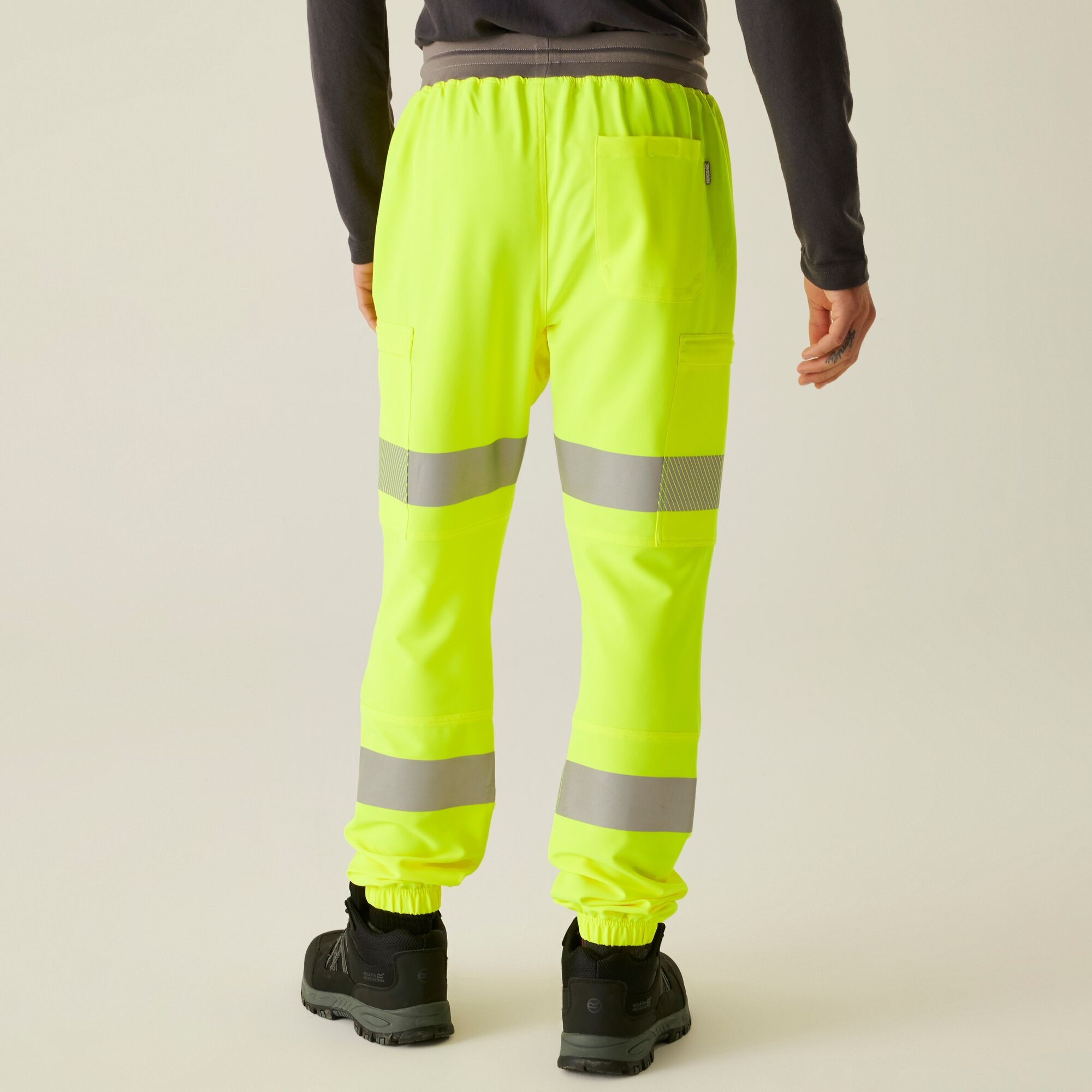 Regatta Men's Hi-Vis Prolite Stretch Jogger - Yellow - 3XL Regula - Image 5