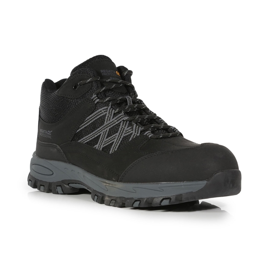 Męskie buty robocze ochronne Sandstone Czarny