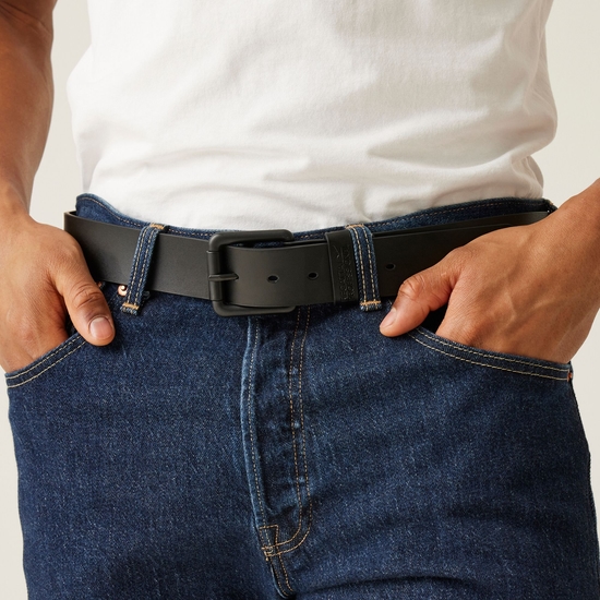 Men's Leather Belt Black