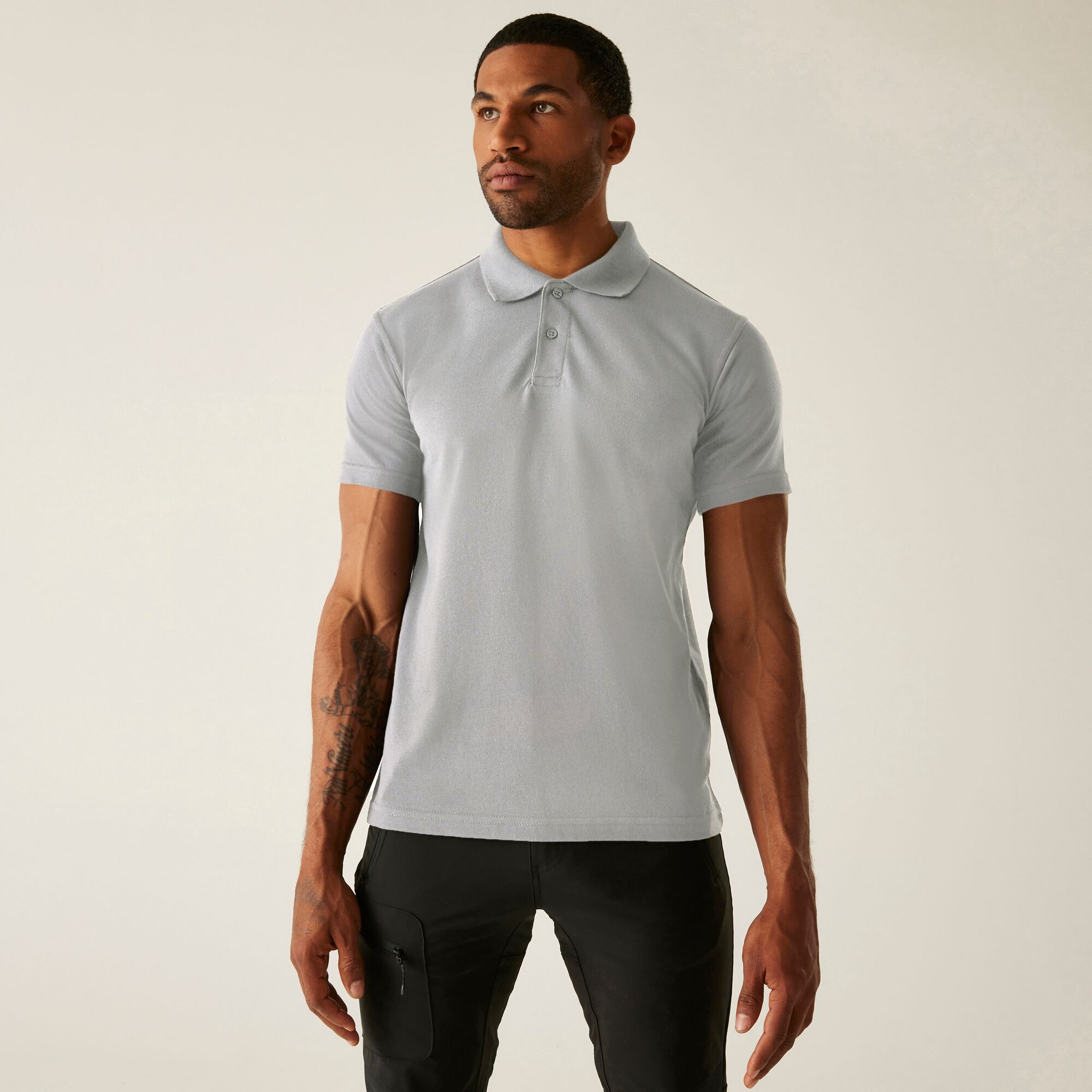Regatta Professional Men's Pro 50/50 Pique Polo Size: Xl Unisex Grey