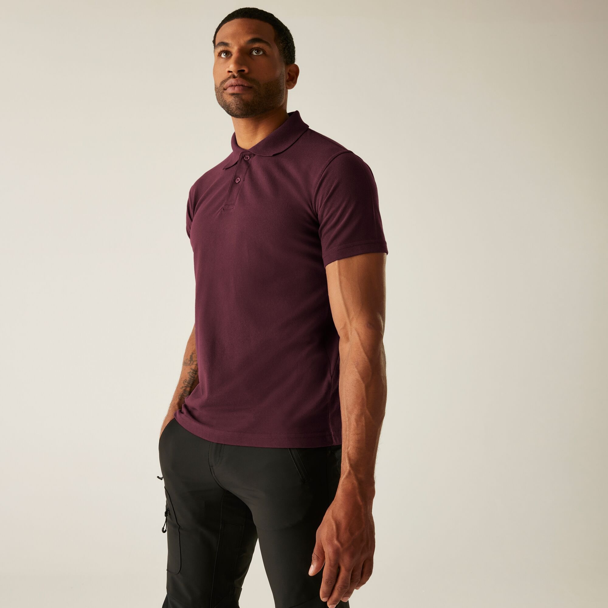 Regatta Professional Pro 50/50 Pique Polo, Size: Xs Men's Burgundy
