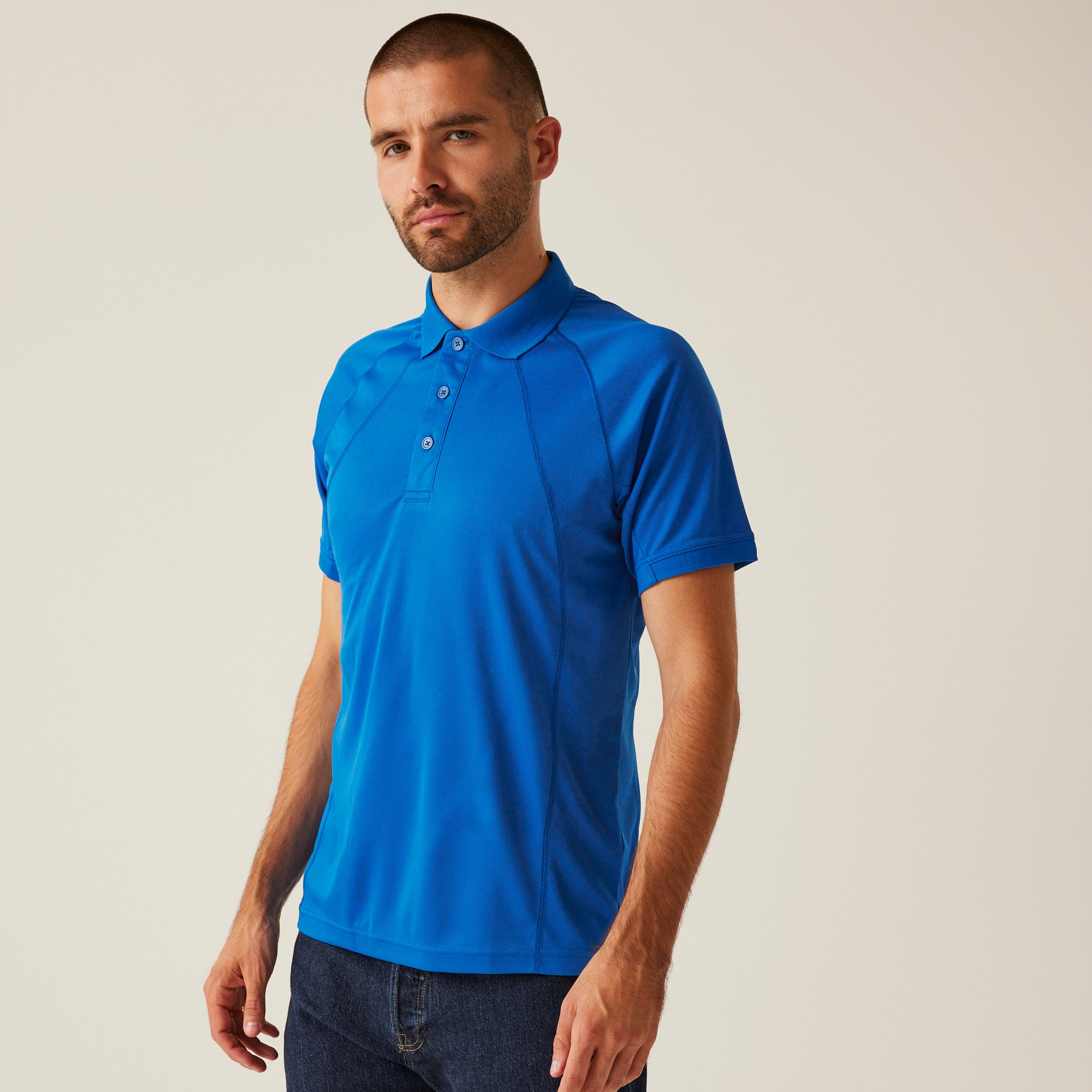 Regatta Professional Męska koszulka polo Coolweave Jasnoniebieski