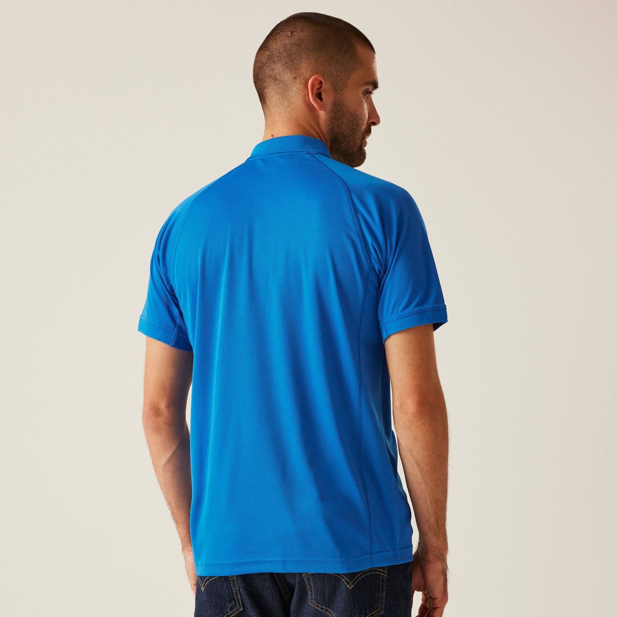 Regatta Professional   Męska koszulka polo Coolweave Niebieski