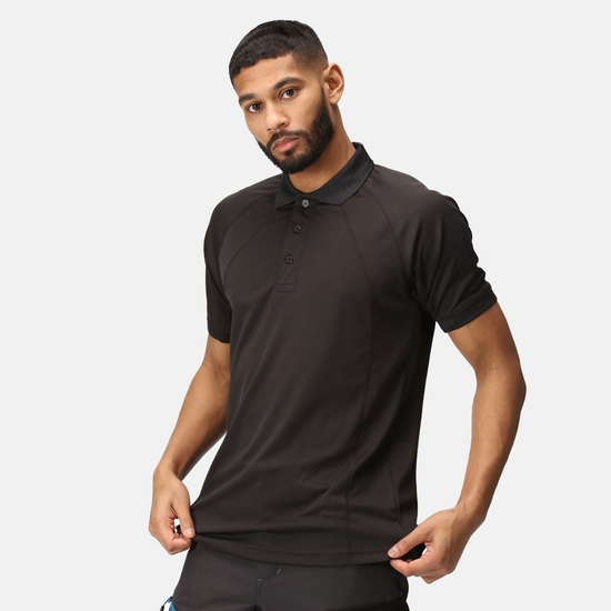 Men's Coolweave Wicking Polo Shirt Black