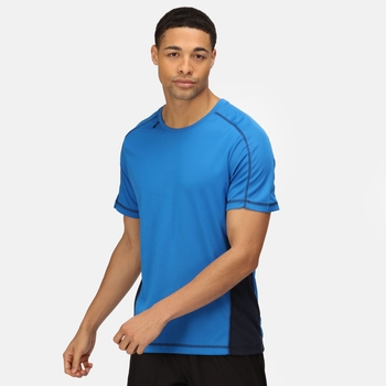 Men's Beijing Lightweight Cool and Dry T-Shirt Oxford Blue Navy