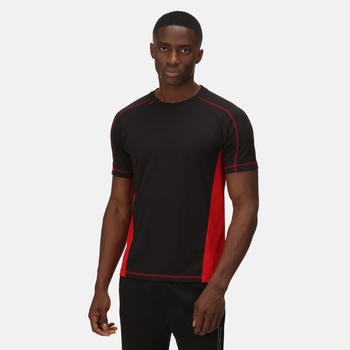 Men's Beijing Lightweight Cool and Dry T-Shirt Black Classic Red
