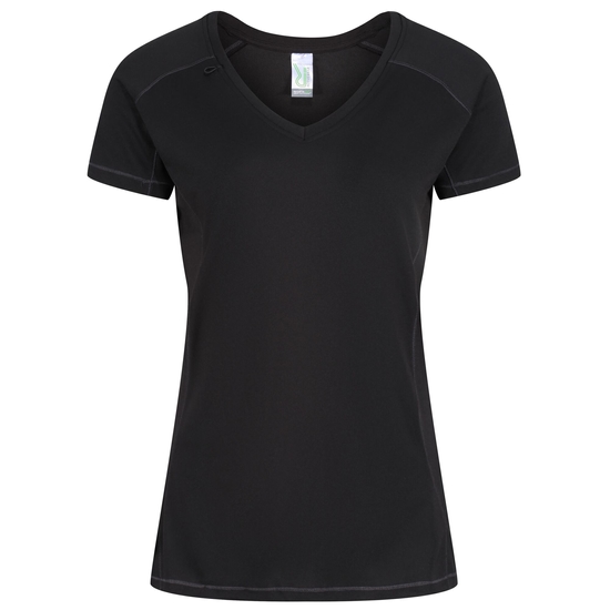 Women's Beijing Lightweight Cool and Dry T-Shirt Black